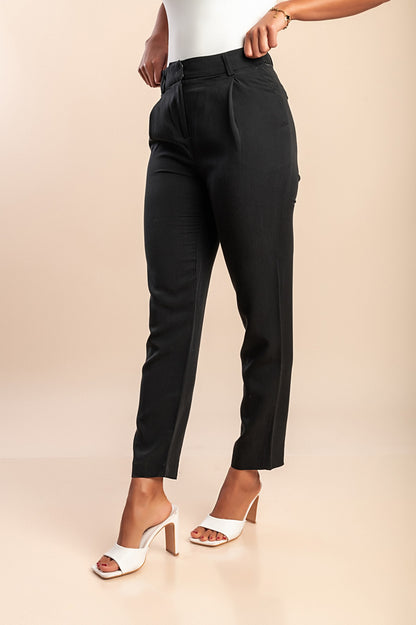 Pantaloni eleganti taglie forti, neri