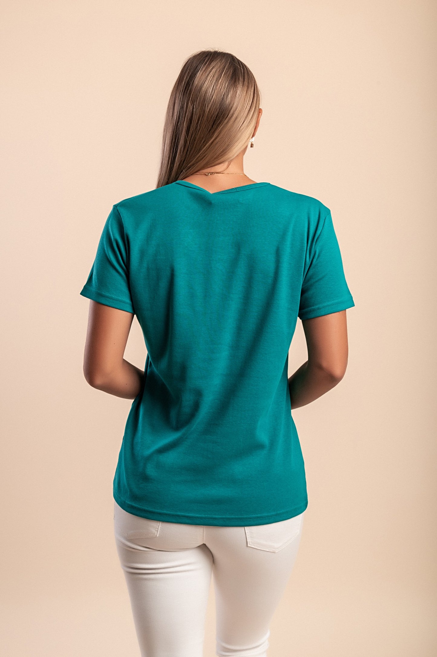 T-shirt in cotone con stampa, rosa chiaro