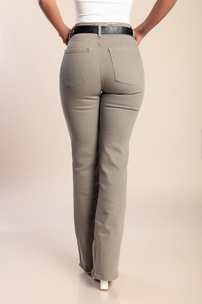 Jeans a zampa d'elefante, blu scuro