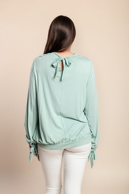 Maglia a maniche lunghe, menta