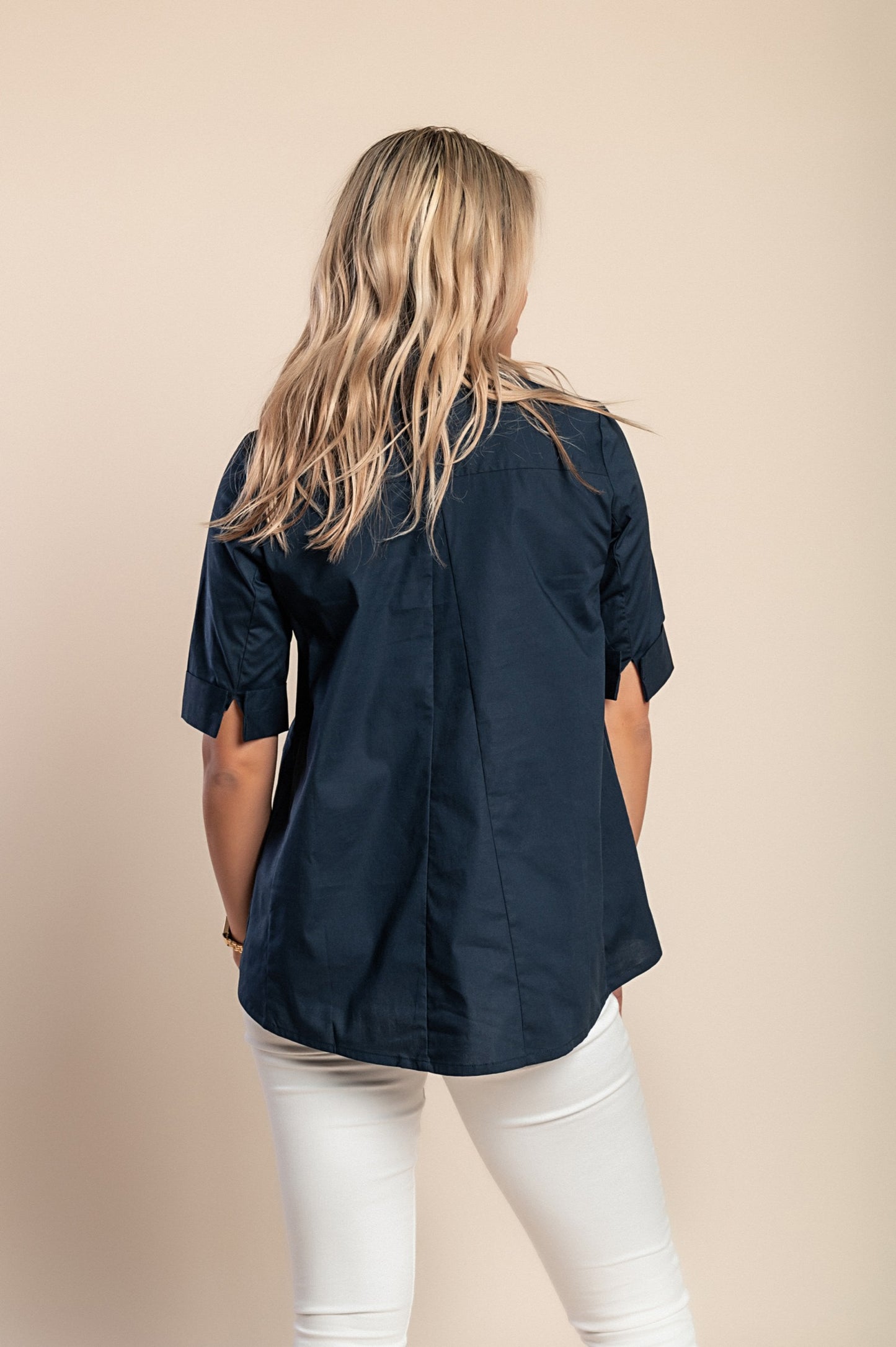 Top, blu scuro