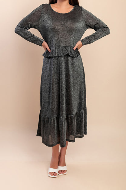 Elegante abito midi, nero