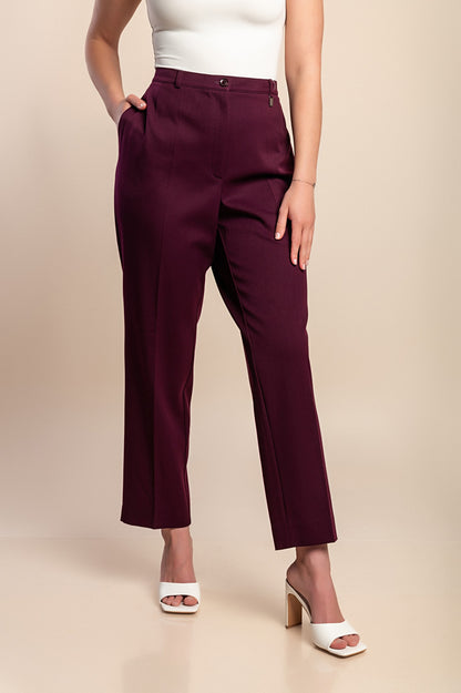 Pantaloni taglie forti, viola