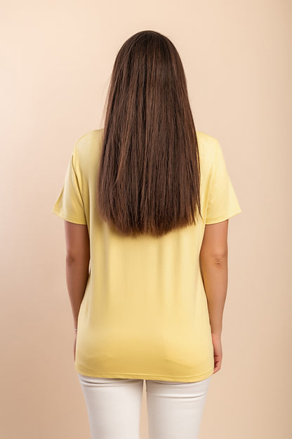 T-shirt stampata, arancione