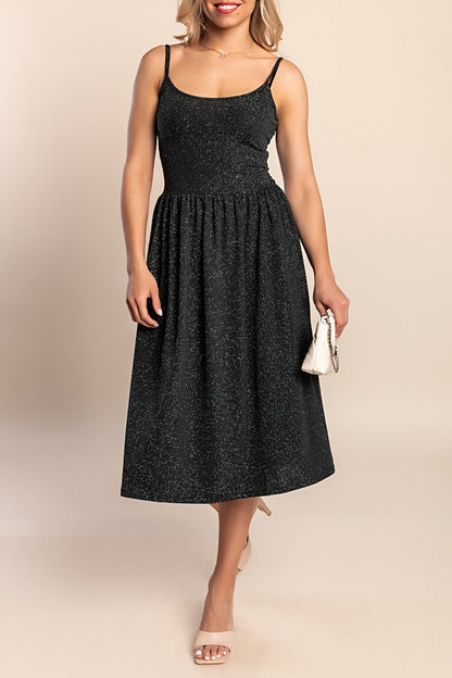 Elegante abito midi, nero