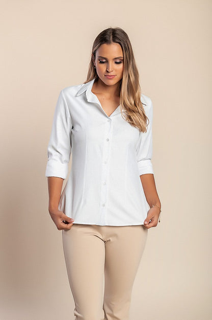 Camicia elegante, azzurra
