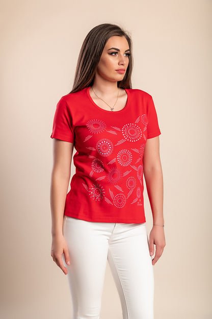 Maglietta stampata, rosa