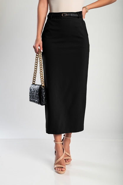 Gonna midi elegante, nera