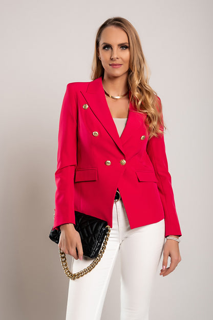 Blazer con scollo classico Caorla, fucsia