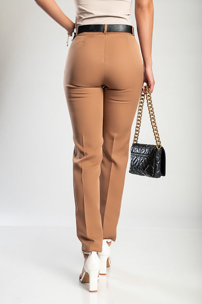 Pantaloni lunghi eleganti, cammello