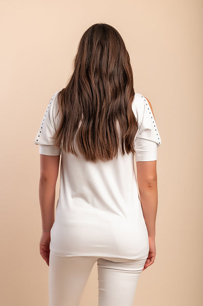 Maglietta stampata, rossa