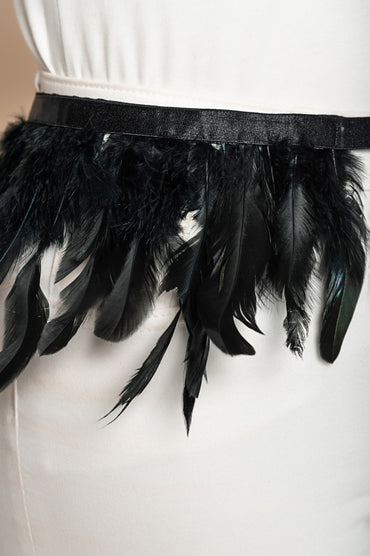 Cintura decorativa per il corpo, nera.