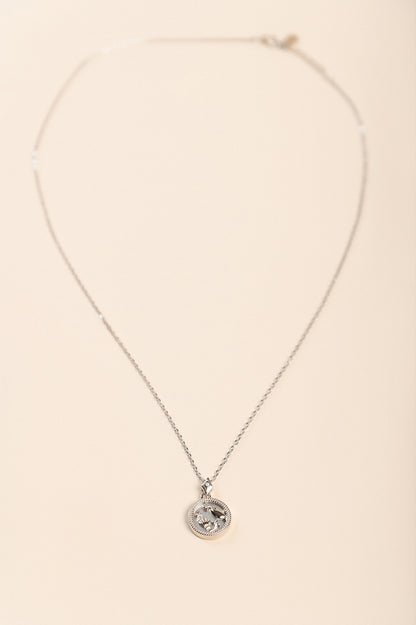 Collana con pendente, CANCRO, argento