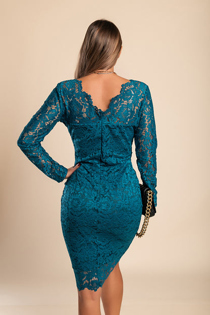 Vestito in pizzo Madily, nero