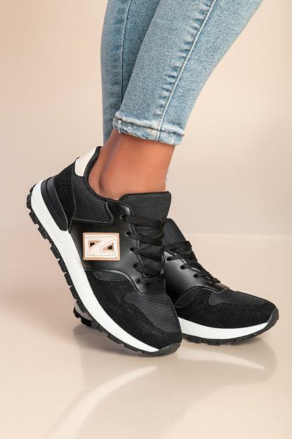 Sneakers alla moda, colore nero