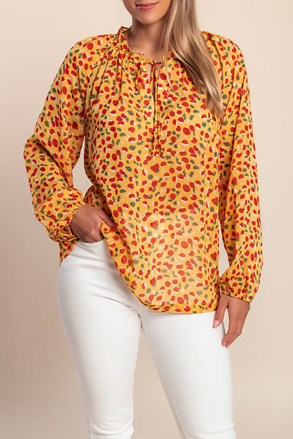 Camicetta a maniche lunghe, gialla