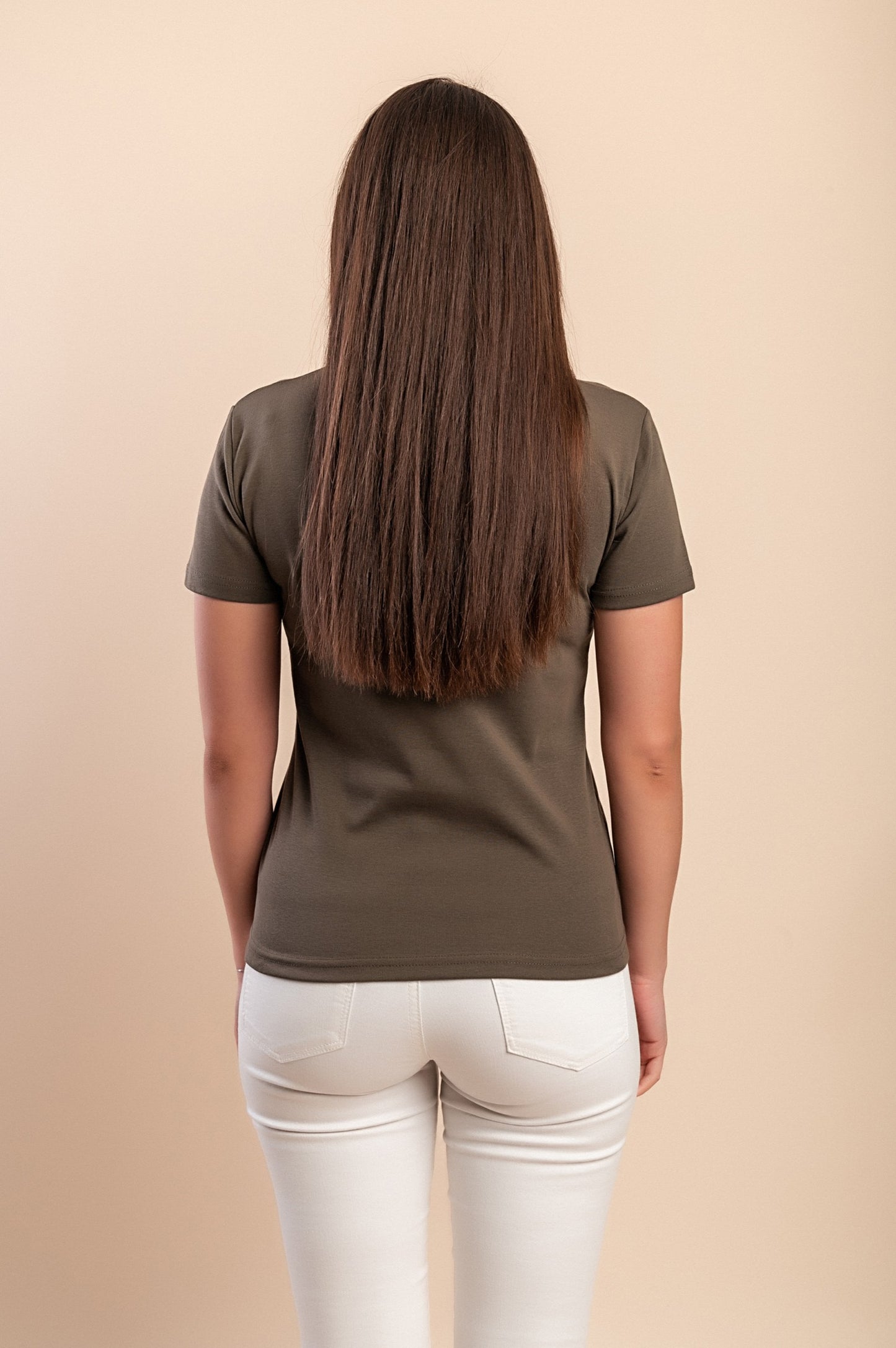 T-shirt in cotone con stampa, azzurra