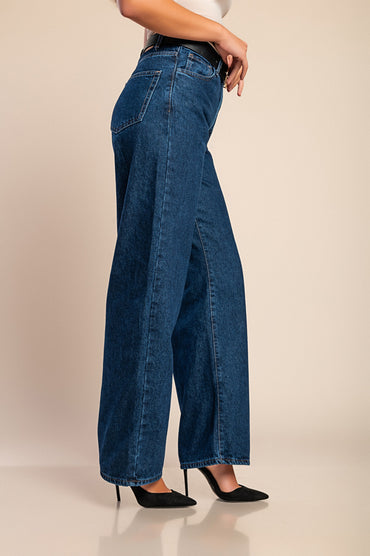 Jeans dritti, blu scuro