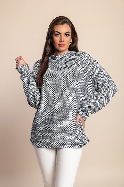 Tunica taglie forti, blu scuro