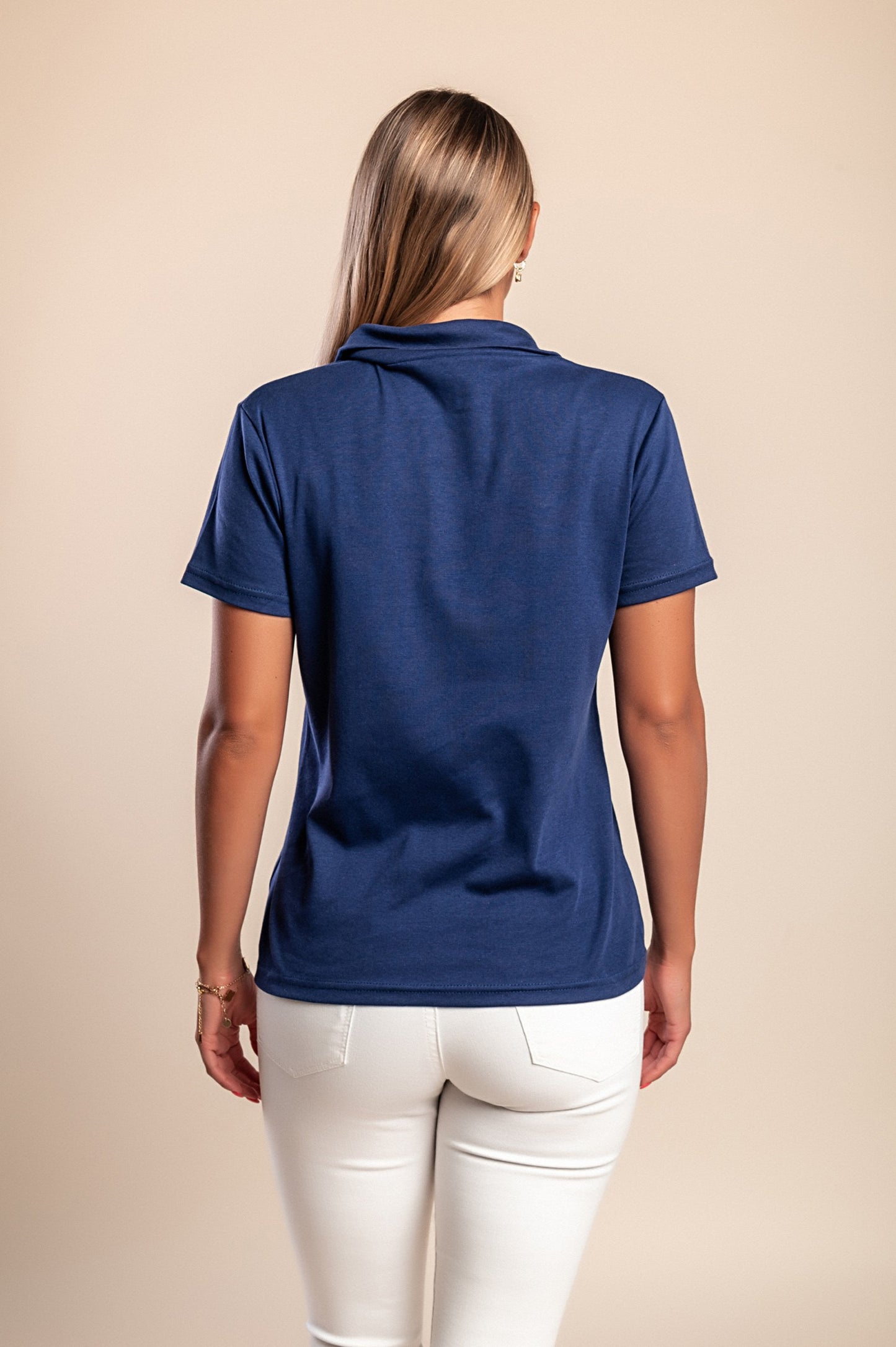 T-shirt in cotone con stampa, turchese