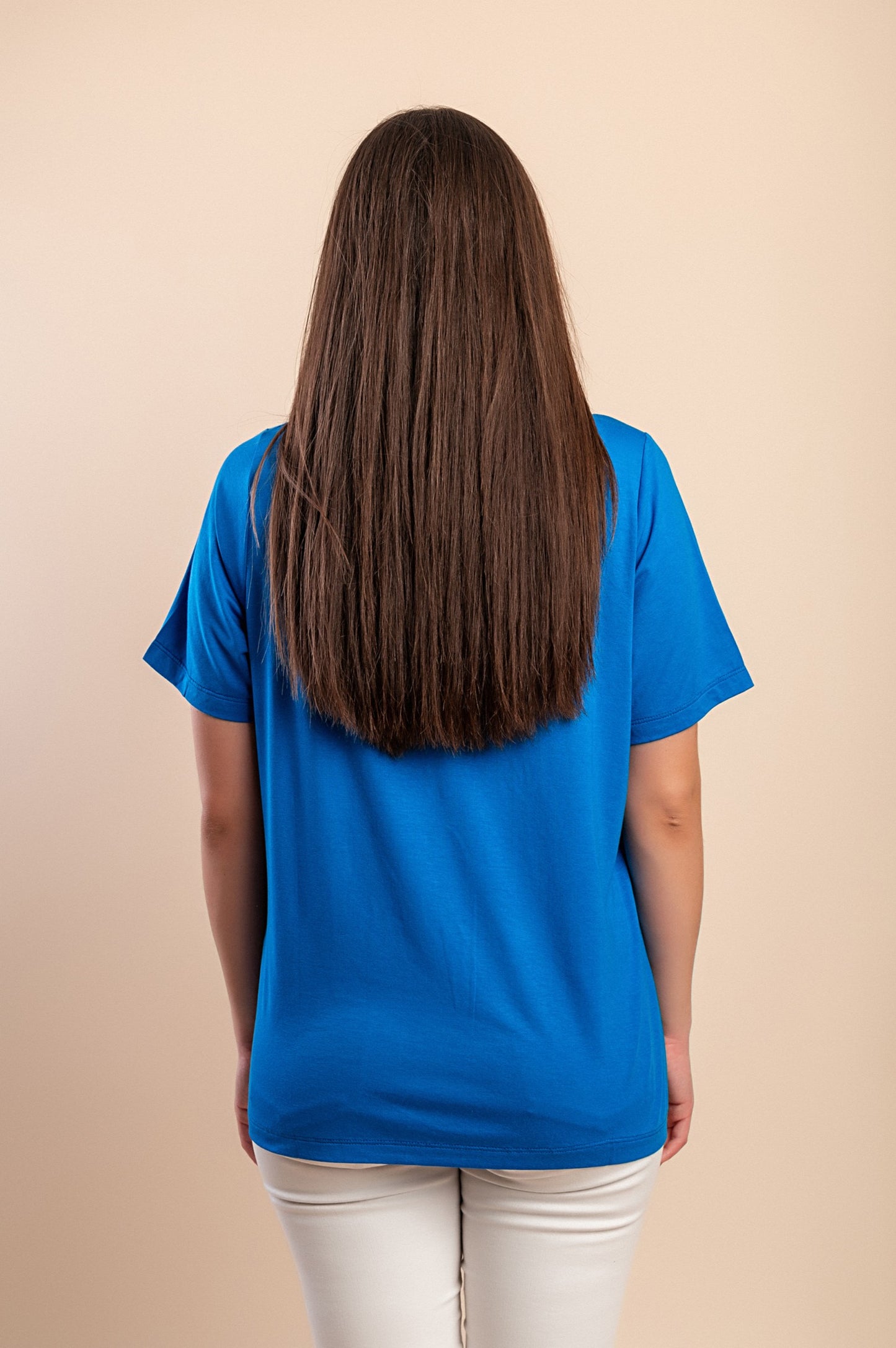 T-shirt in viscosa, bianca