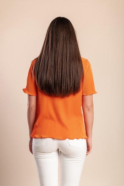 Maglietta taglie forti, arancione