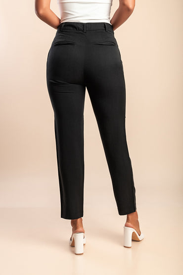 Pantaloni eleganti taglie forti, neri