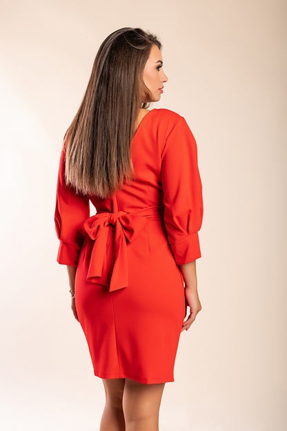 Mini abito elegante Varsavia, rosso