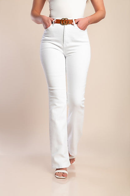 Jeans a zampa d'elefante, blu scuro