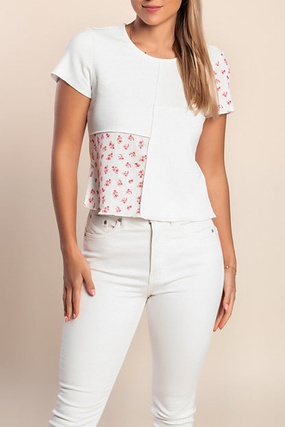 T-shirt stampata, bianca