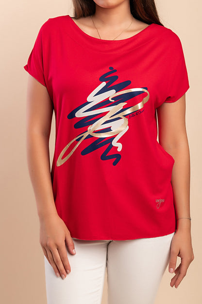 T-shirt stampata, bianca