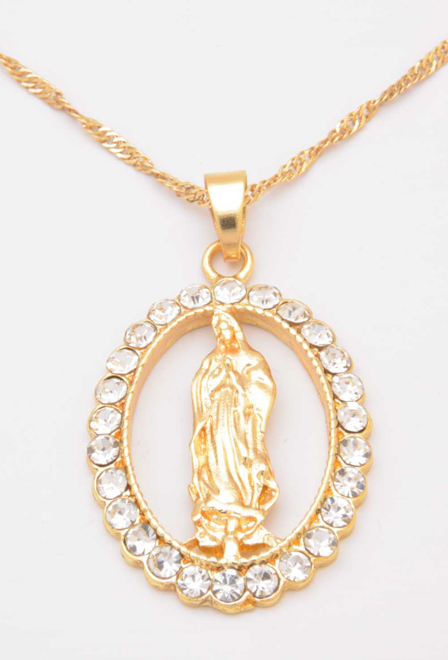 Catena con pendente, colore oro