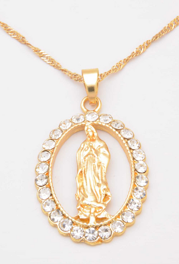 Catena con pendente, colore oro