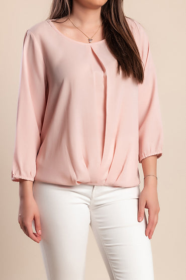 Camicetta taglie forti, rosa chiaro