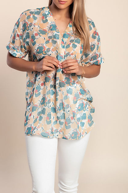 Camicetta a maniche corte, gialla