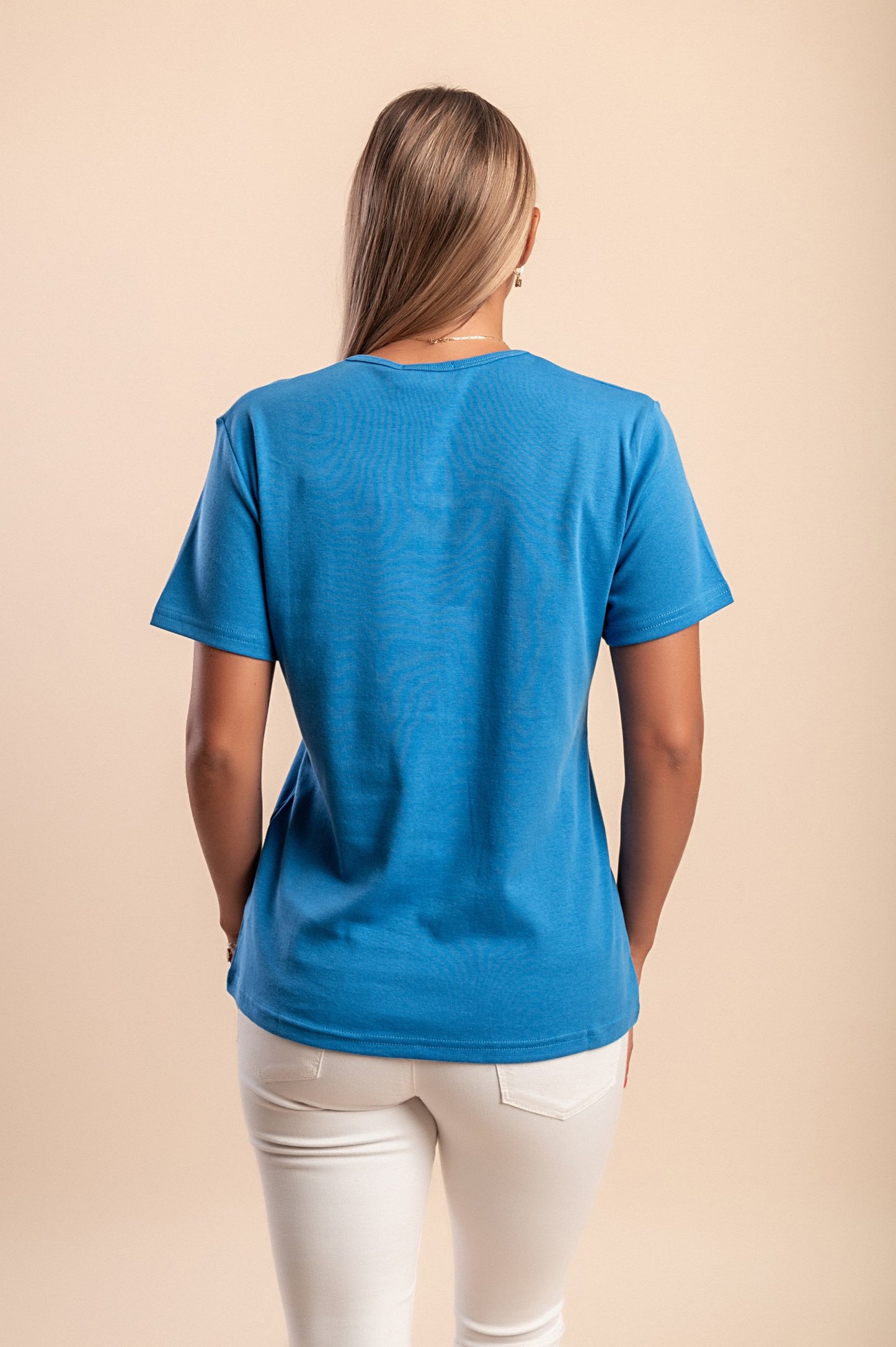 T-shirt in cotone con stampa, rosa chiaro