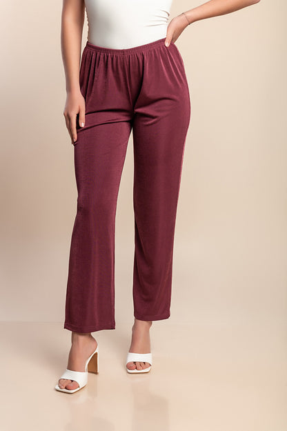 Pantaloni elastici, viola