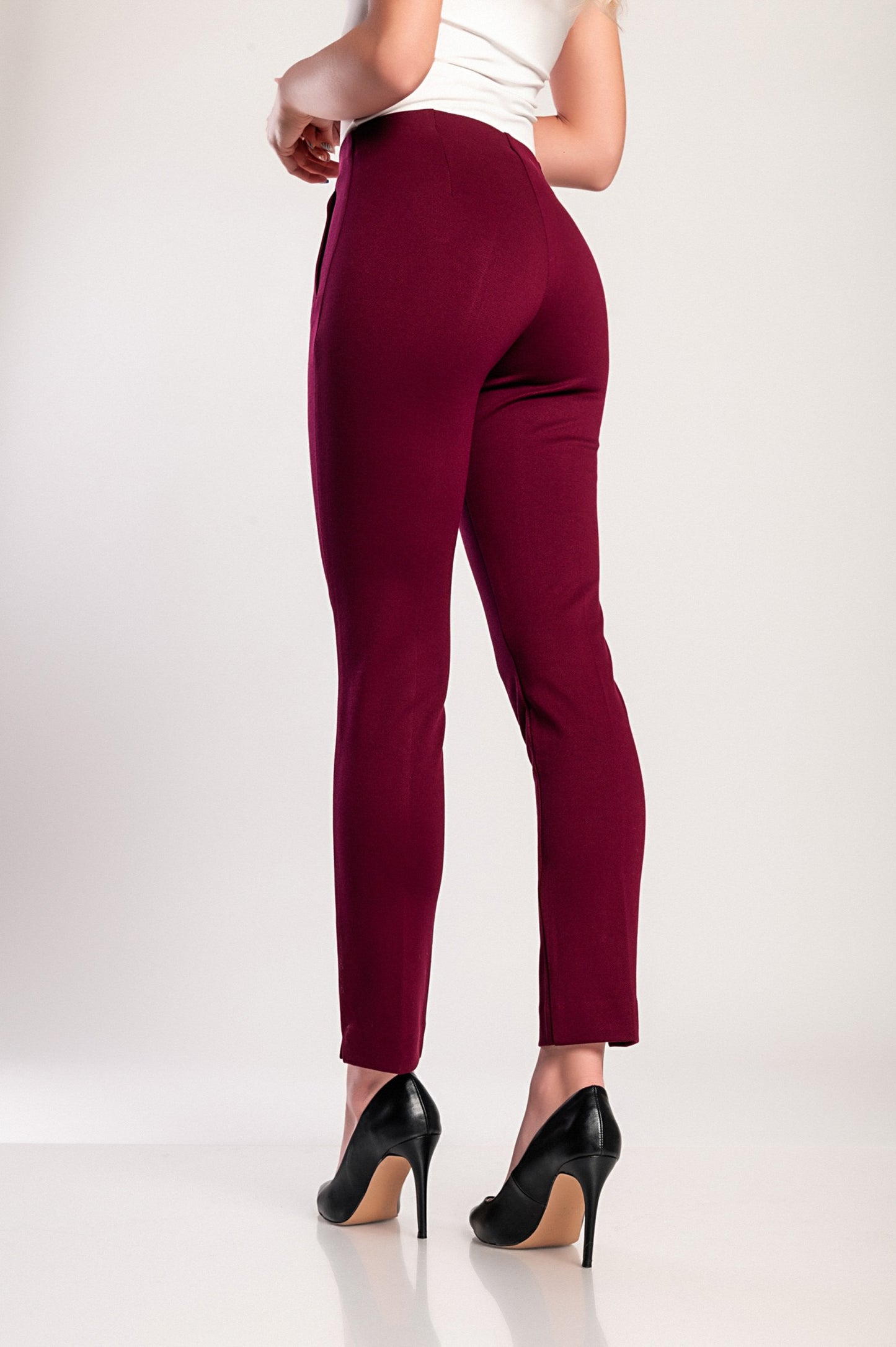 Pantaloni eleganti, bordeaux