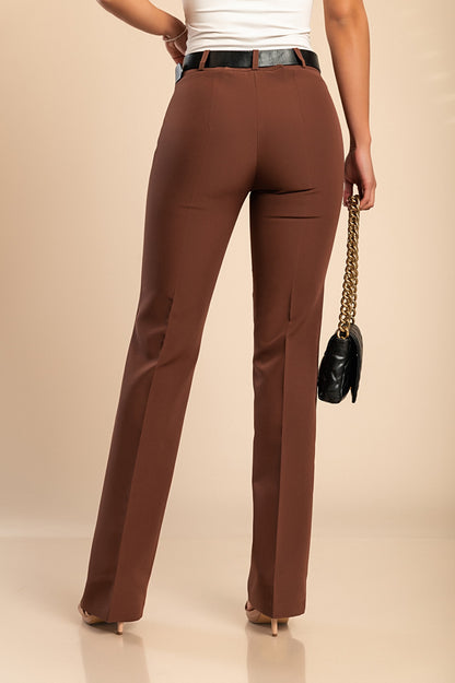 Pantaloni eleganti dal taglio dritto, neri