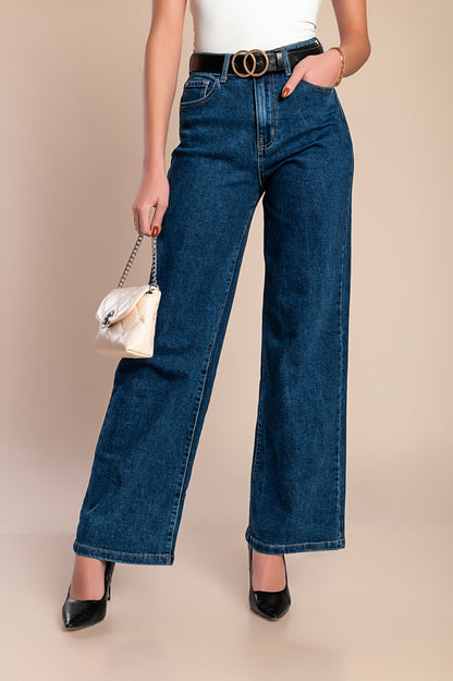 Jeans dritti, blu scuro