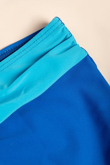 Costume da bagno due pezzi taglie forti, blu