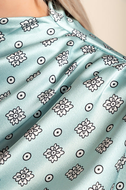 Camicetta stampata, colore beige