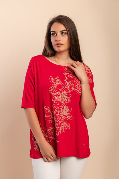 T-shirt stampata, bianca