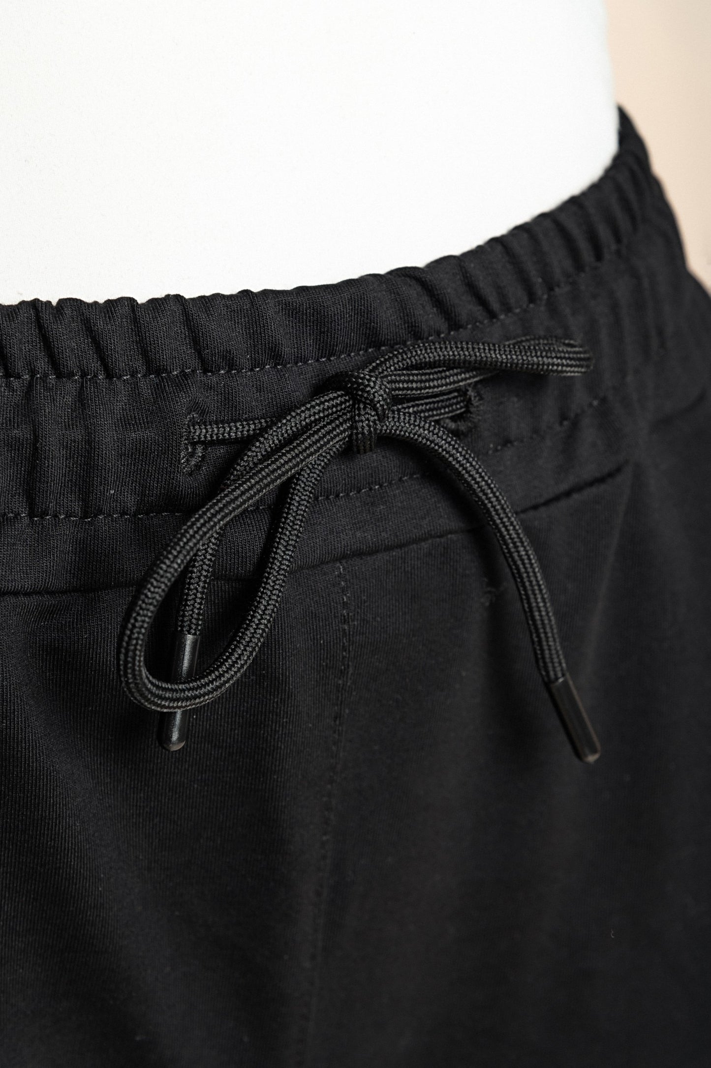 Tuta in cotone due pezzi, nera