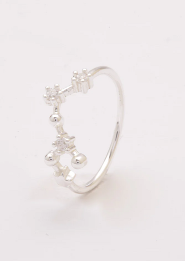 Anello in argento con strass, ART494 - TAURUS, colore argento