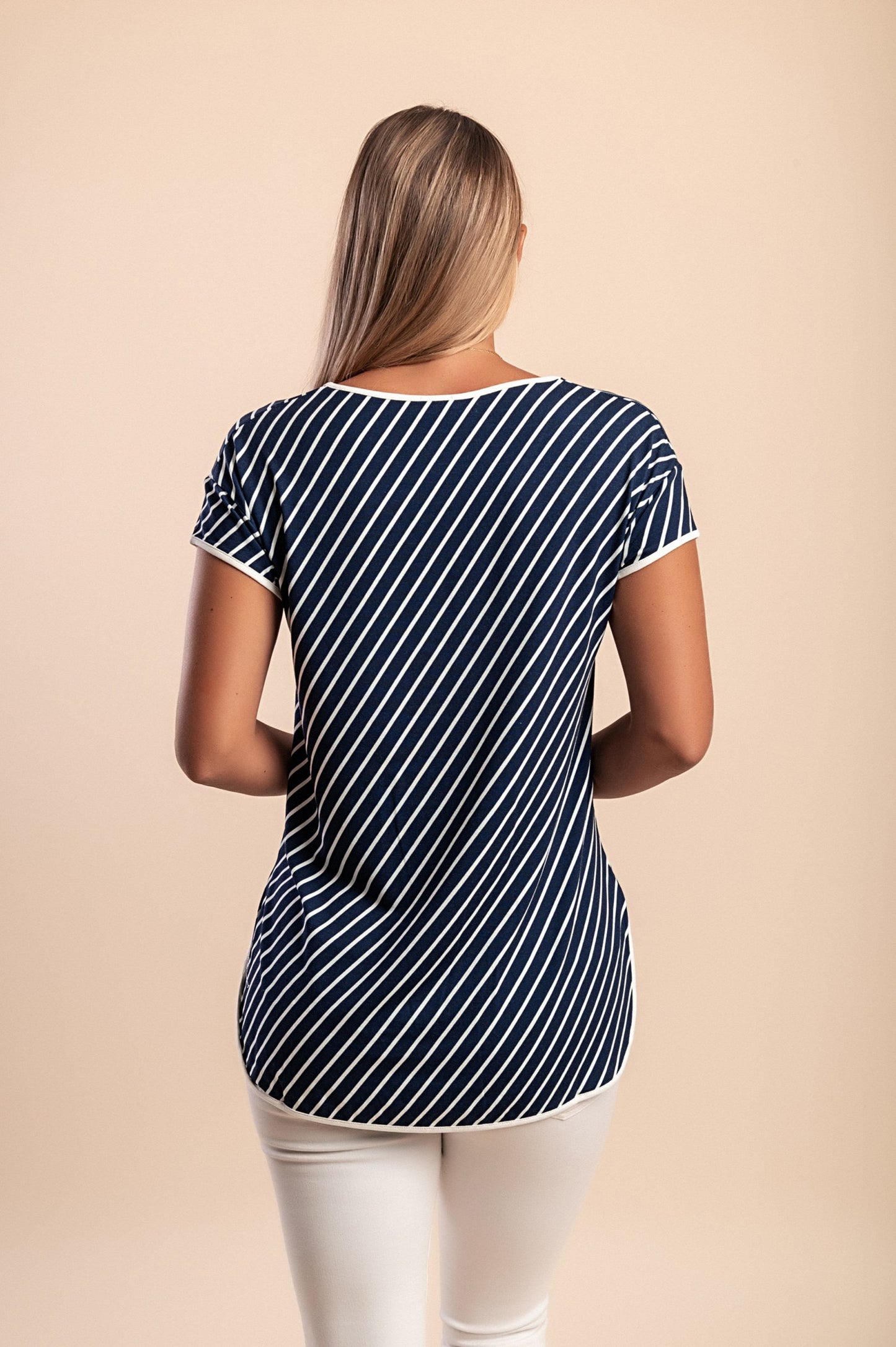 Maglietta a righe, rossa