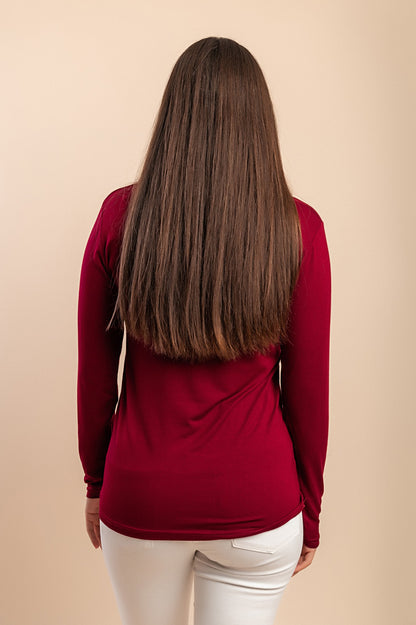 Maglia in cotone a maniche lunghe, beige