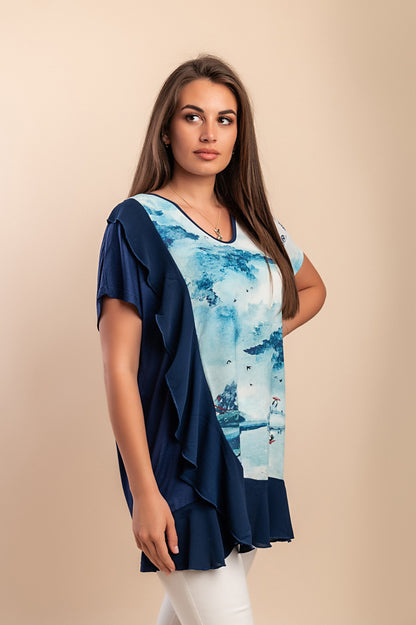 Tunica stampata, rossa