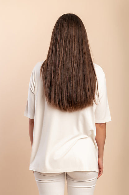 T-shirt stampata, bianca