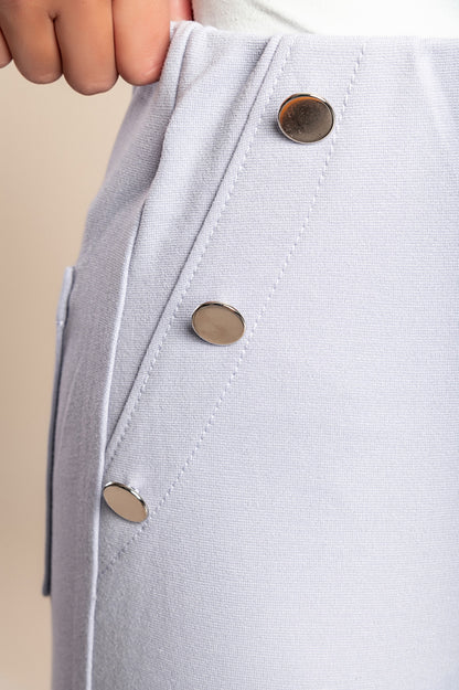 Pantaloni attillati eleganti, lilla